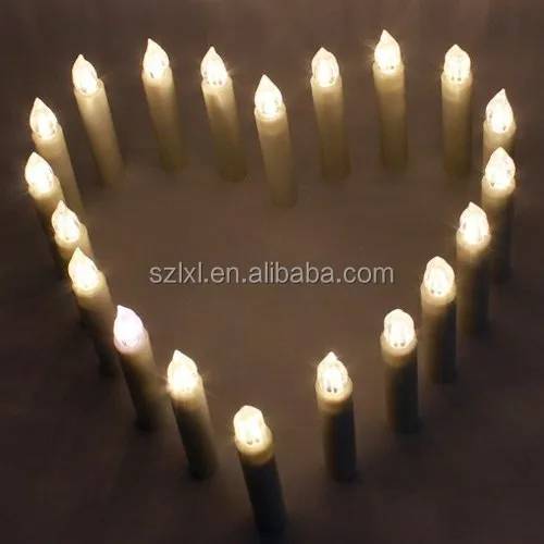 
Battery Powered Warm White LED Candles Votive Candles Light - Safe Flameless Mood Candles with Remote Control for Christmas Tre 