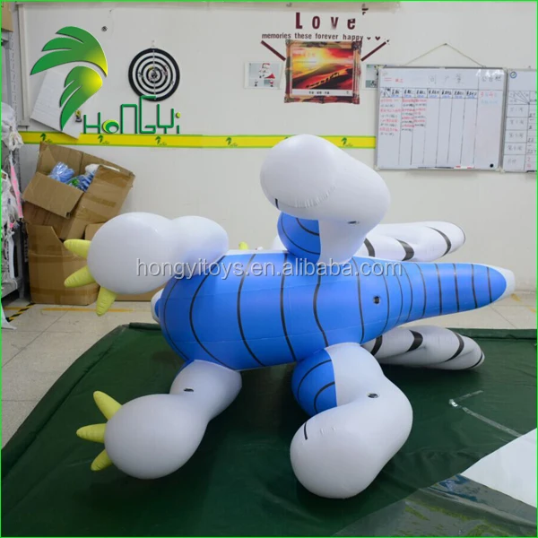PVC Inflatable Animal Cartoon Sex Toy Giant Inflatable Blue Dragon Animal XXX From Hongyi