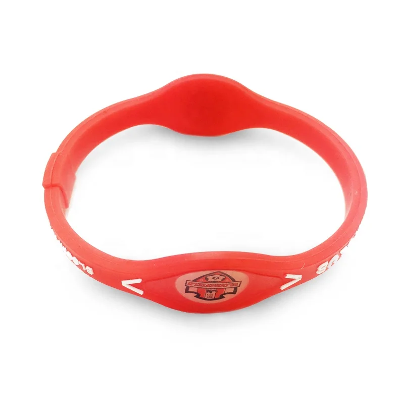 Power rubber silicone wristband bands with your logo