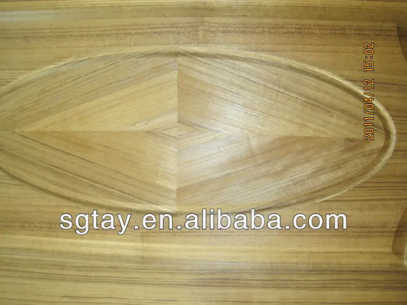 
NaturalTeakWood Veneer HDF Door Skin 