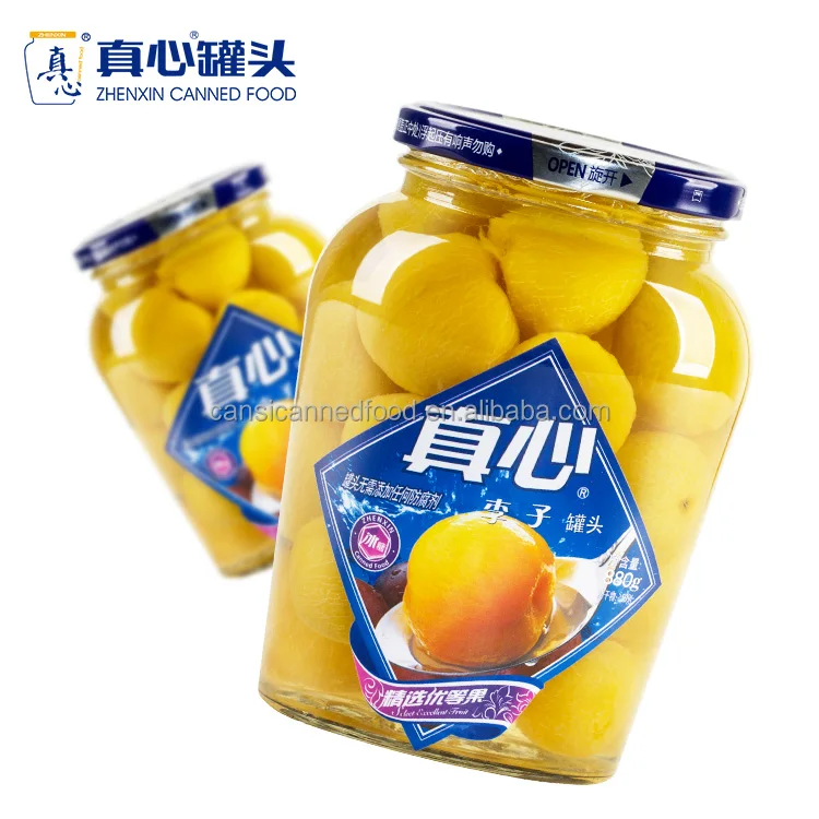 Bulk Sweet Preserved Fruit Plum Canned in Light Syrup