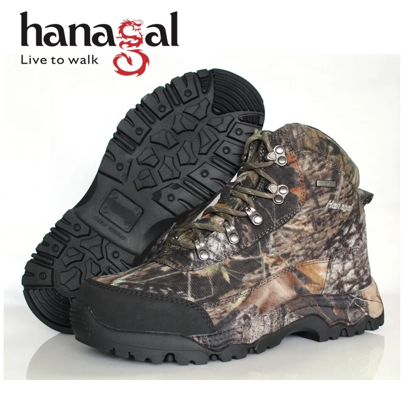 Hanagal Chinese shoe factory good quality camouflage hunting boots waterproof hunting equipment for men women