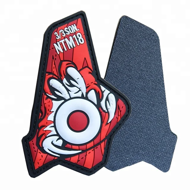 Wholesale custom 2d pvc garment patch label 3D Embossed PVC Rubber Patch for Shoes Label, Garment Badge PVC Patches