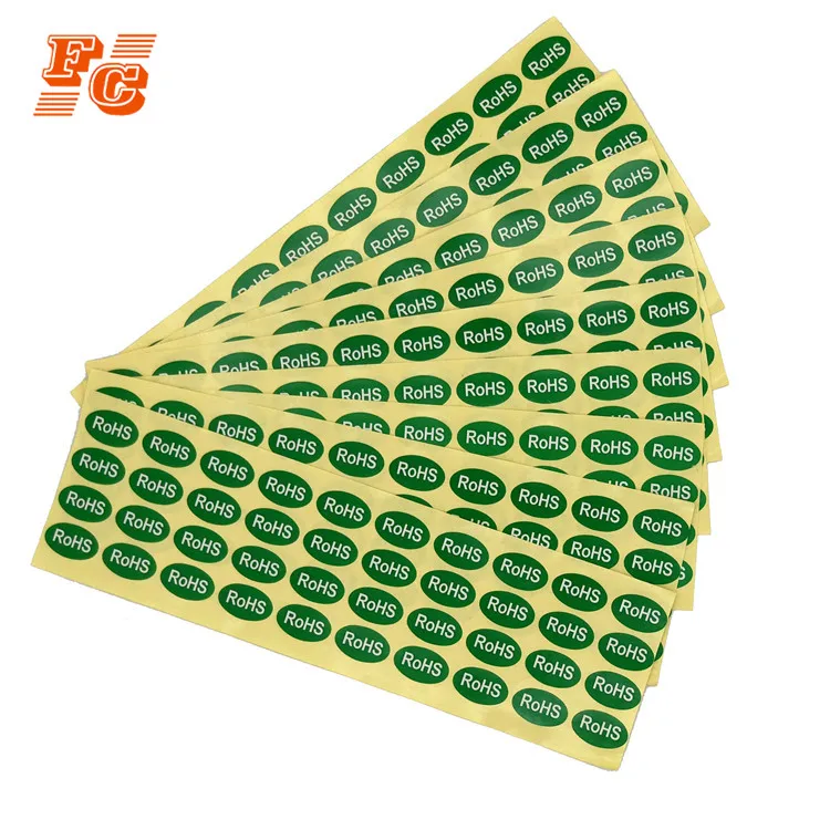 Hot sell custom clear product RoHS small label sticker