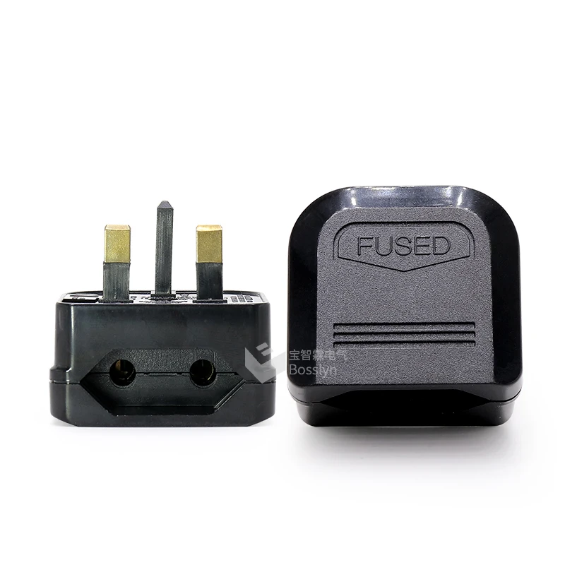 Fast Lesd Time Type G UK Fused Plug Adaptor European 2 Pin To UK 3 Pin uk travel adapter