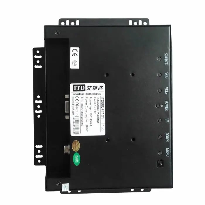 8 дюймов открытая рамка ЖК-монитор с сенсорным экраном дополнительно VGA, HDMI, DVI входы 1000 нит до 1500 СИД сенсорный экран монитор usb