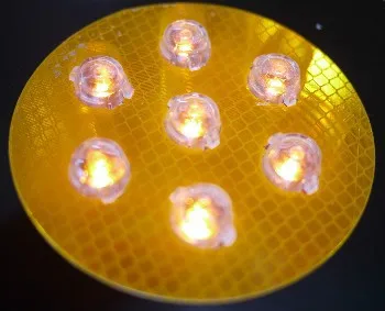 Solar LED Nine-Flash Traffic Warning Signal