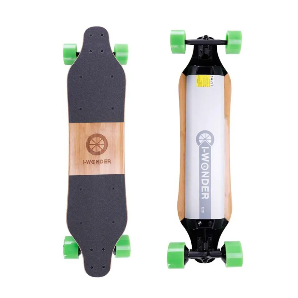 
SK-E2 I-Wonder Led light custom electric skateboard dual hub motors in-wheel electric longboard boosted board 