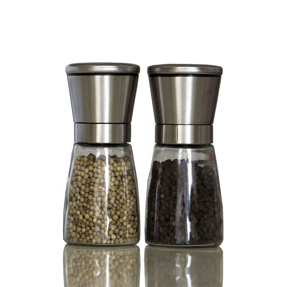 304# Stainless Steel Premium Salt and Pepper Grinders with Adjustable Ceramic Mill