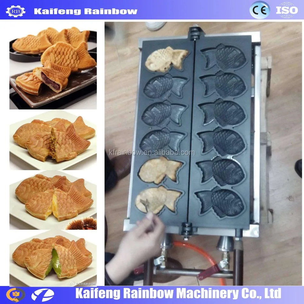 Widely Used Hot Sale Fish Waffle Make Machine ice cream waffle cone maker/ice cream cone taiyaki/sugar cone making machine