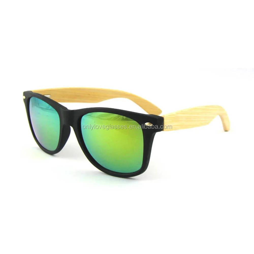top seller  polarized cheap plastic bamboo wooden temple sunglasses