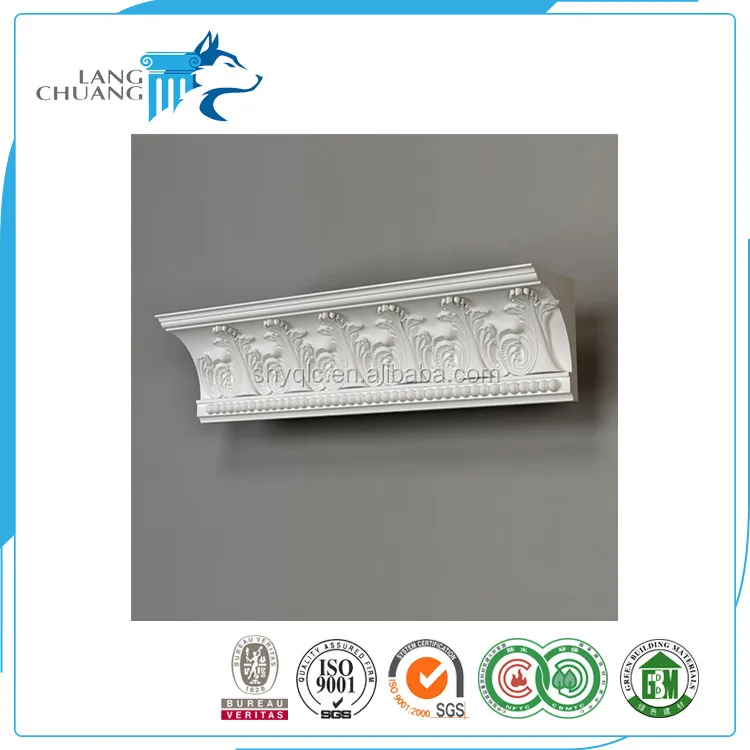 
House Decoration PU Foam Frame Moulding For Ceilling Corner 