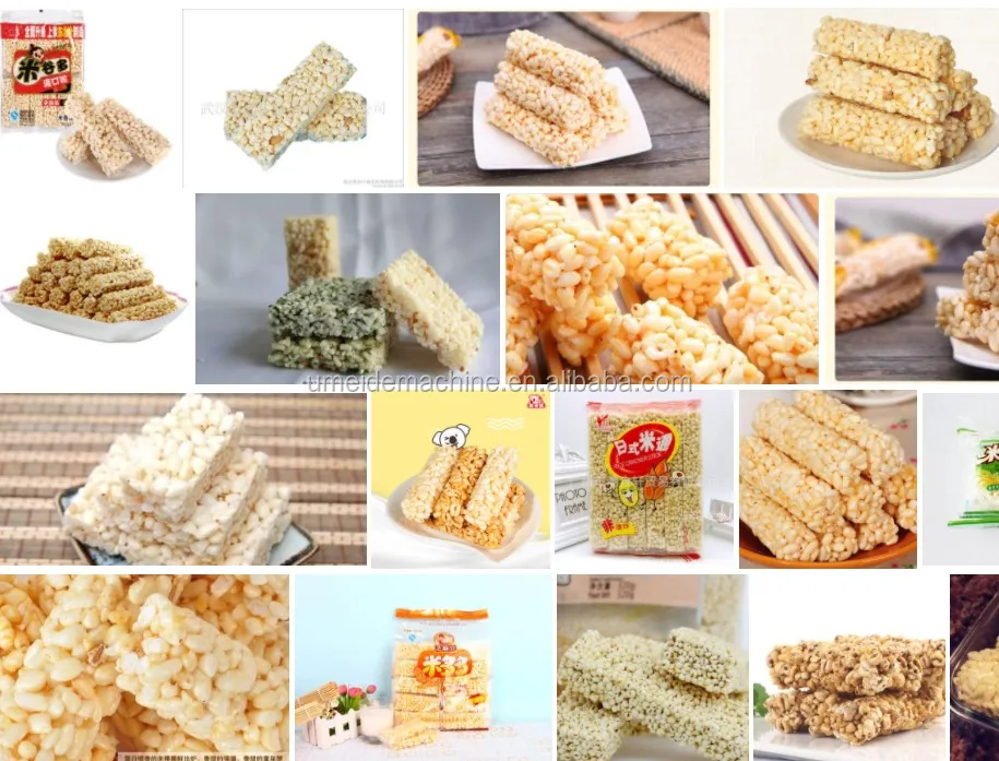 Automatic  rotary press type puffed  rice ball bar  forming machine