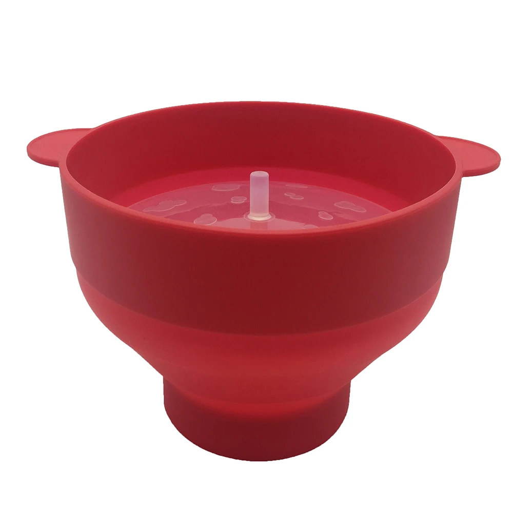 Печь воздуха здорового Зерна снэк-чаша складной без масла пользовательские круглый горшок Силиконовые попкорна