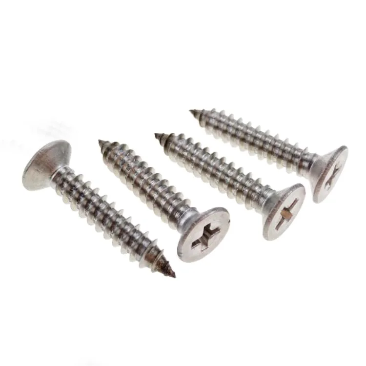 Flat Head Stainless Steel Self Tapping Screws Cross Recessed 4.2 X 16 DIN 7982