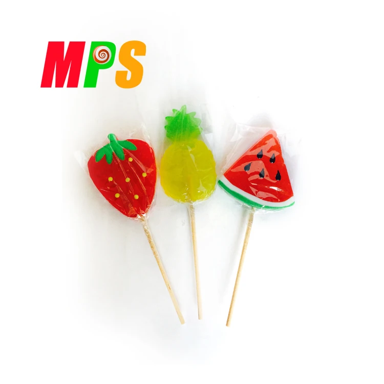 Lovely Fruit Shape Lollipops Hard Candy