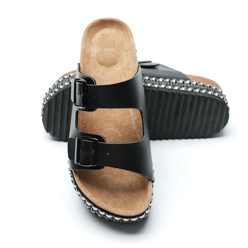 New Wholesale Women Platform Sandals with Studded Wedge Heel