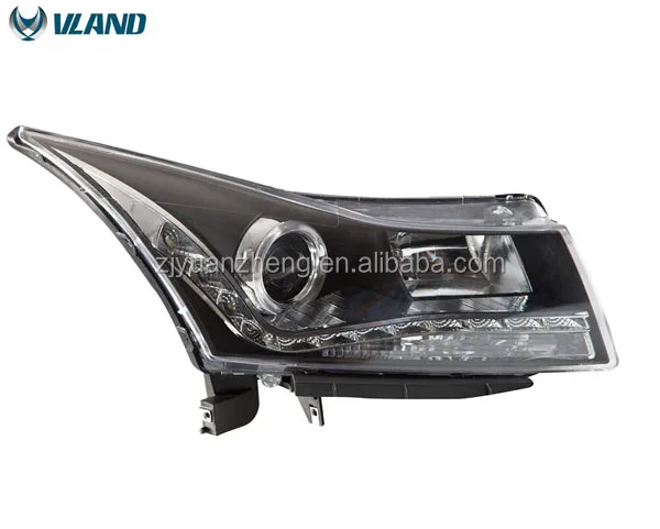 LED lamp type certification Chevry Cruze 2012 angel eyes led head lamp cruze bixenon projector headlight
