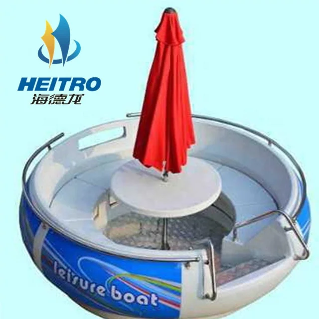 Water leisure electric BBQ donut fishing rowing boat ride