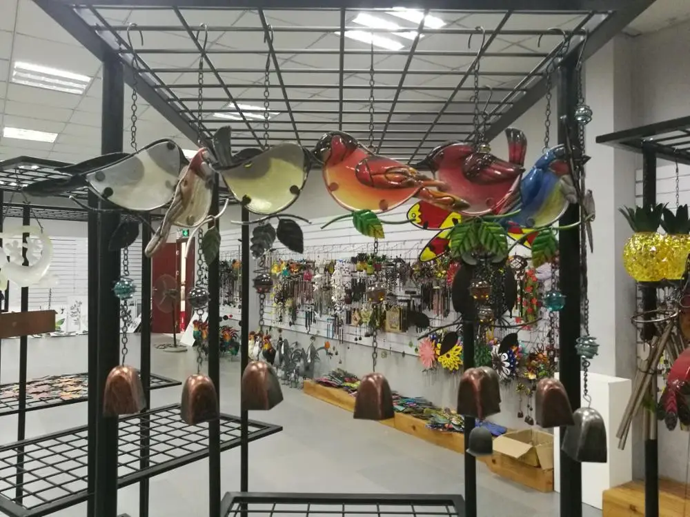 Outdoor metal garden butterfly decoration hanging brass wind bell chimes wedding garden decoration garden supplies decoration