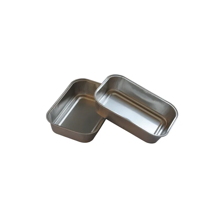 
Disposable Wholesale Coated Airline Food Packaging Foil Container with Lid 