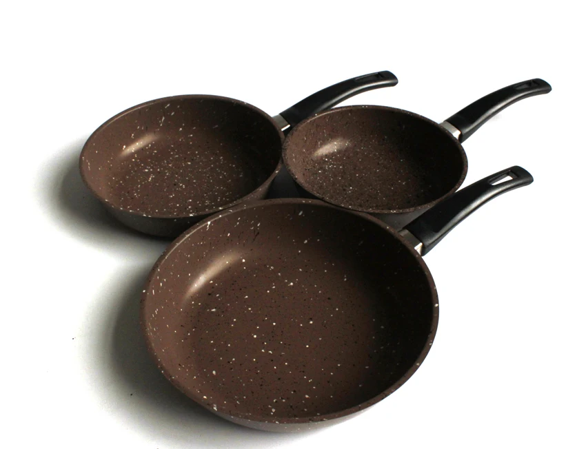 Хит продаж 2017, набор мраморных сковородок