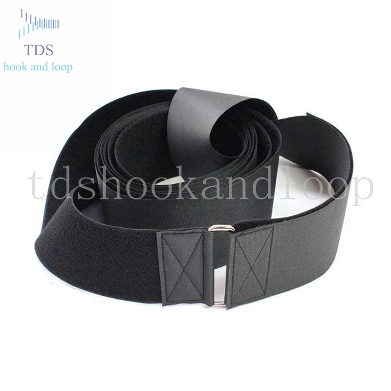 Factory whosale durable cargo fastening hook and loop luggage strap with buckle