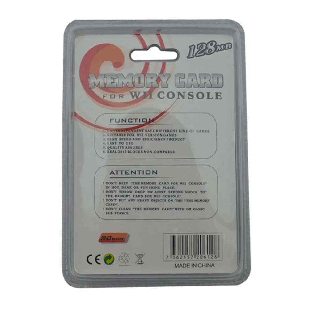 
Quality Factory Price 128MB Memory Card for Wii 