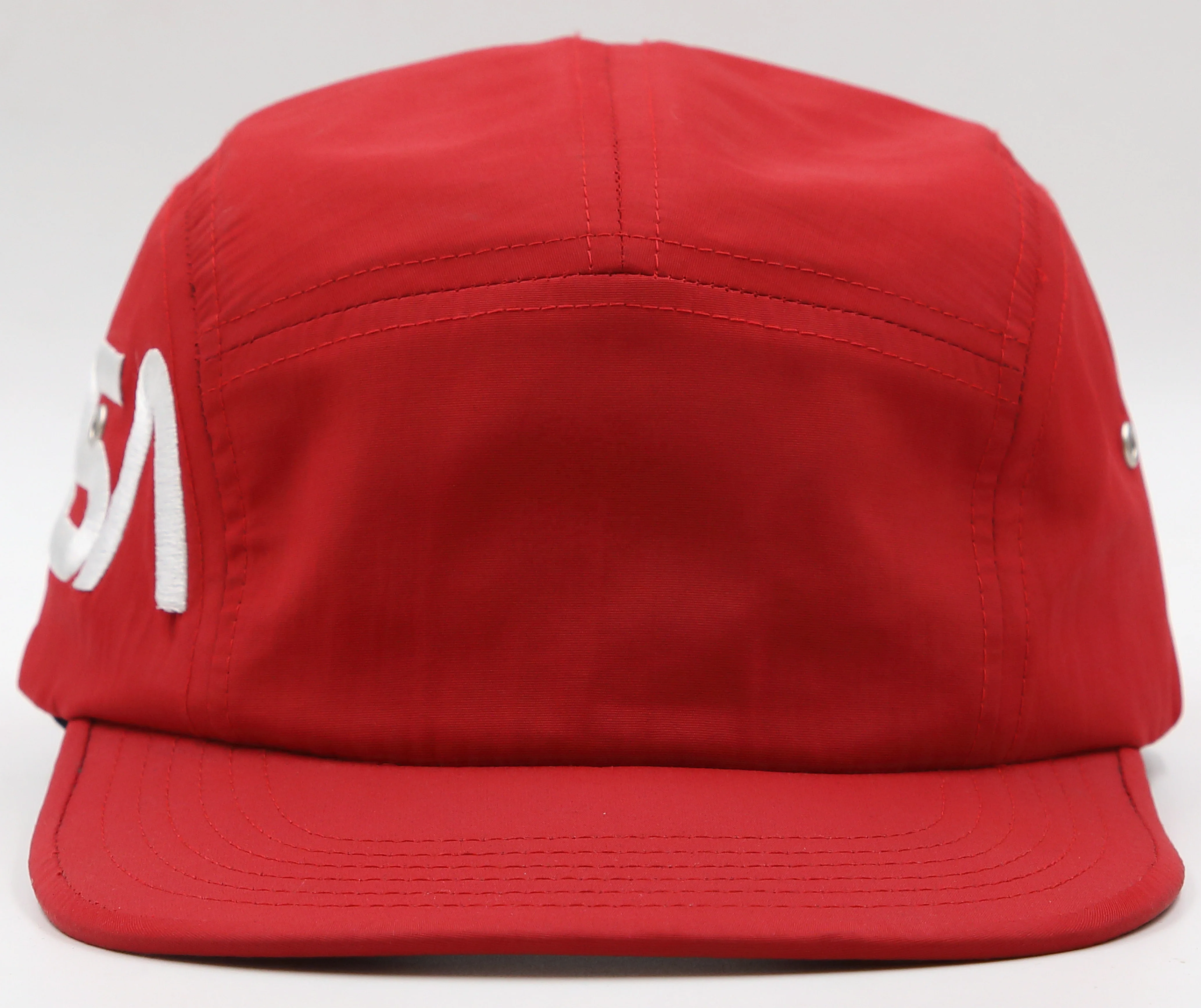 Square flat bill 5 panel micro fiber embroidery sport basecall camper cap hat