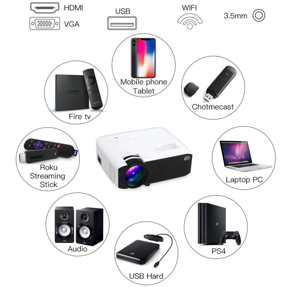 Shenzhen JAVODA CHEAP Portable Mini Projector With Good Quality Wifi Beamer mobile projector