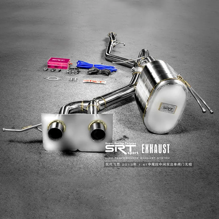 Exhaust system for Hyundai Veloster 1.6L/1.6T downpipe with catalytic cat back with valve control stainless steel material