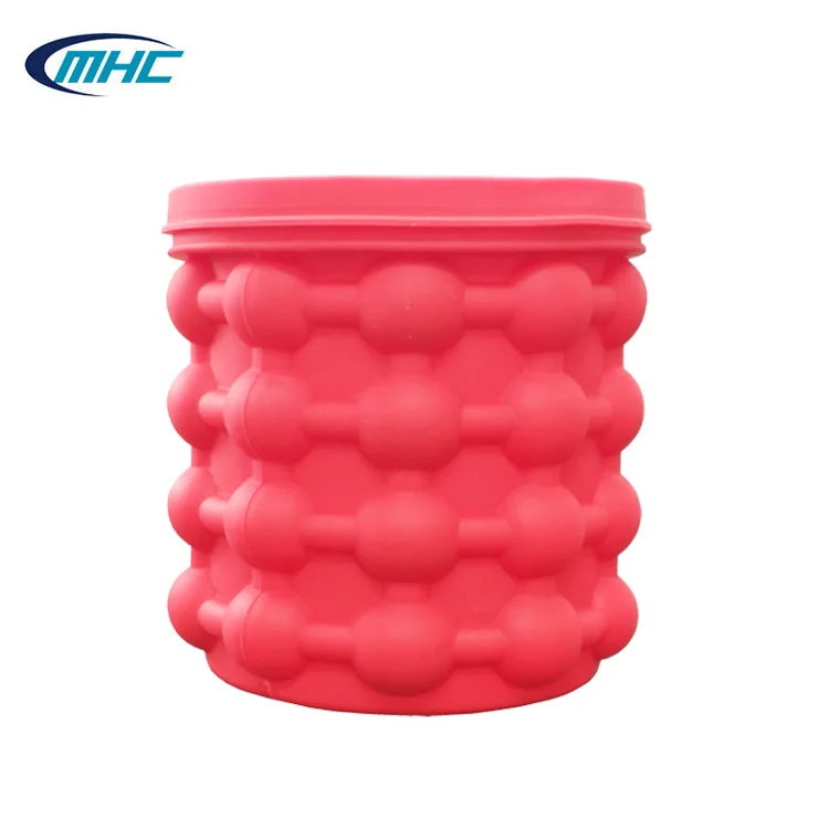 Fast Delivery Custom Design Ice Wine Beer Storage Silicone Ice Bucket
