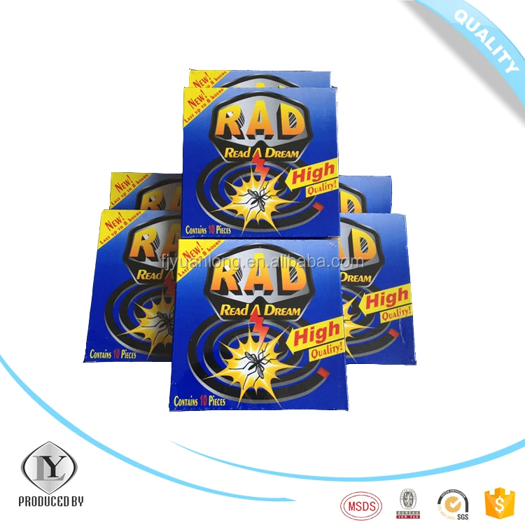 Черная противомоскитная спираль, Экспорт из Китая