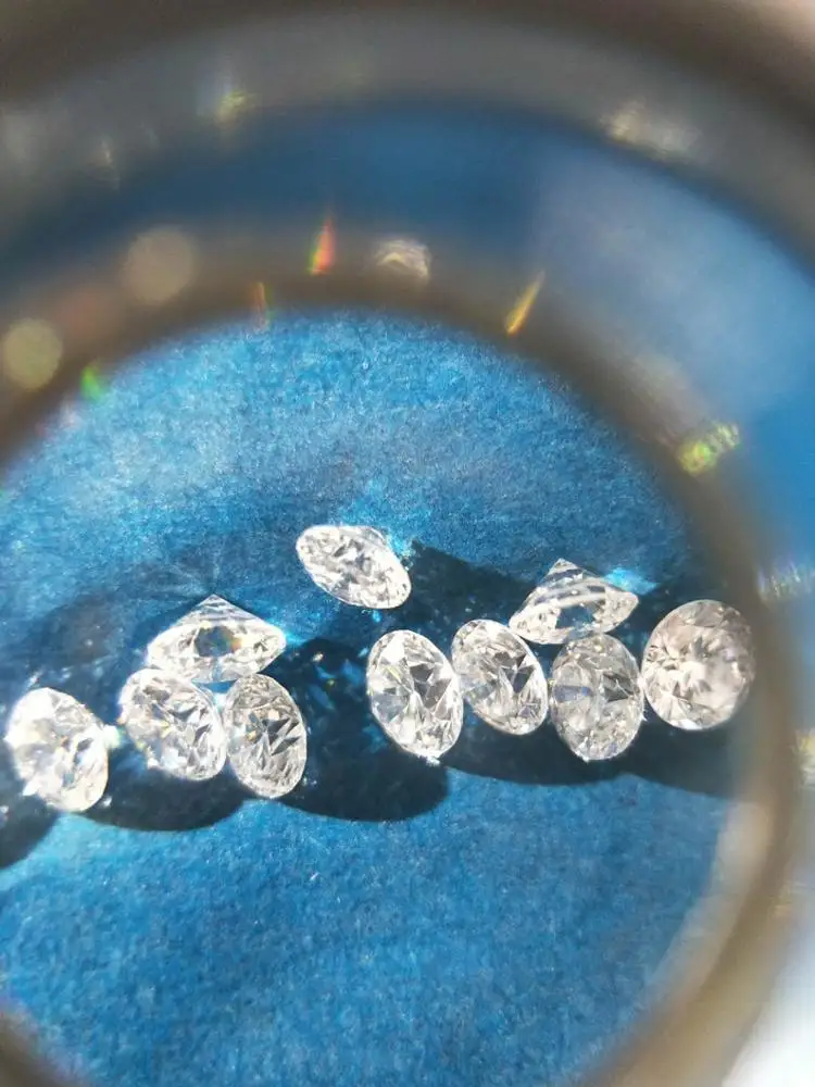 VVS/VS/SI Polished Lab Grown Diamond CVD HPHT Synthetic White Diamond