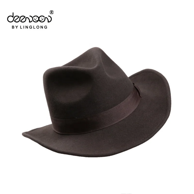 
Cheap Promotional Western Cowboy Hats Custom Mexican Felt Wool Cowboy Hats 