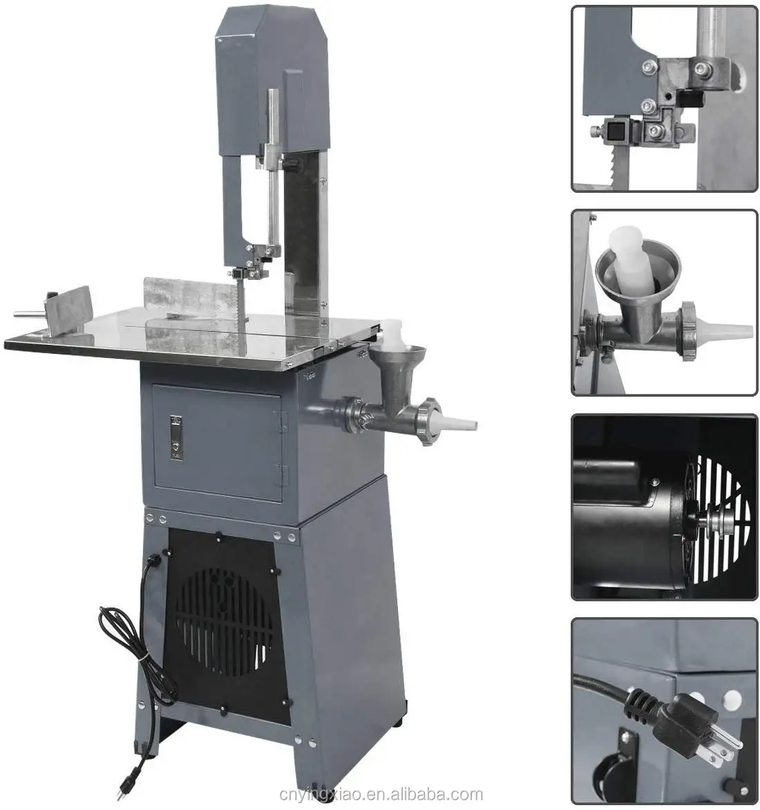 jg250  electric butchers frozen fish chicken beef bone meat cutting machine cutter band saw with grinder  ETL