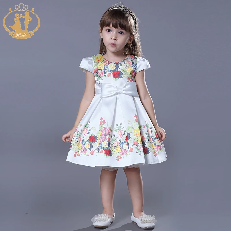 HOT!!! Nimble 2020 Nature Casual Summer New Arrival Party Fashion Short Sleeve Children Clothes Baby Dress