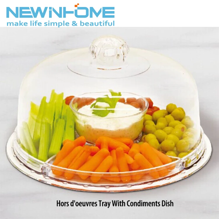 Custom Made Tier Serving Plate Stand Wholesale Cake Plastic Platter