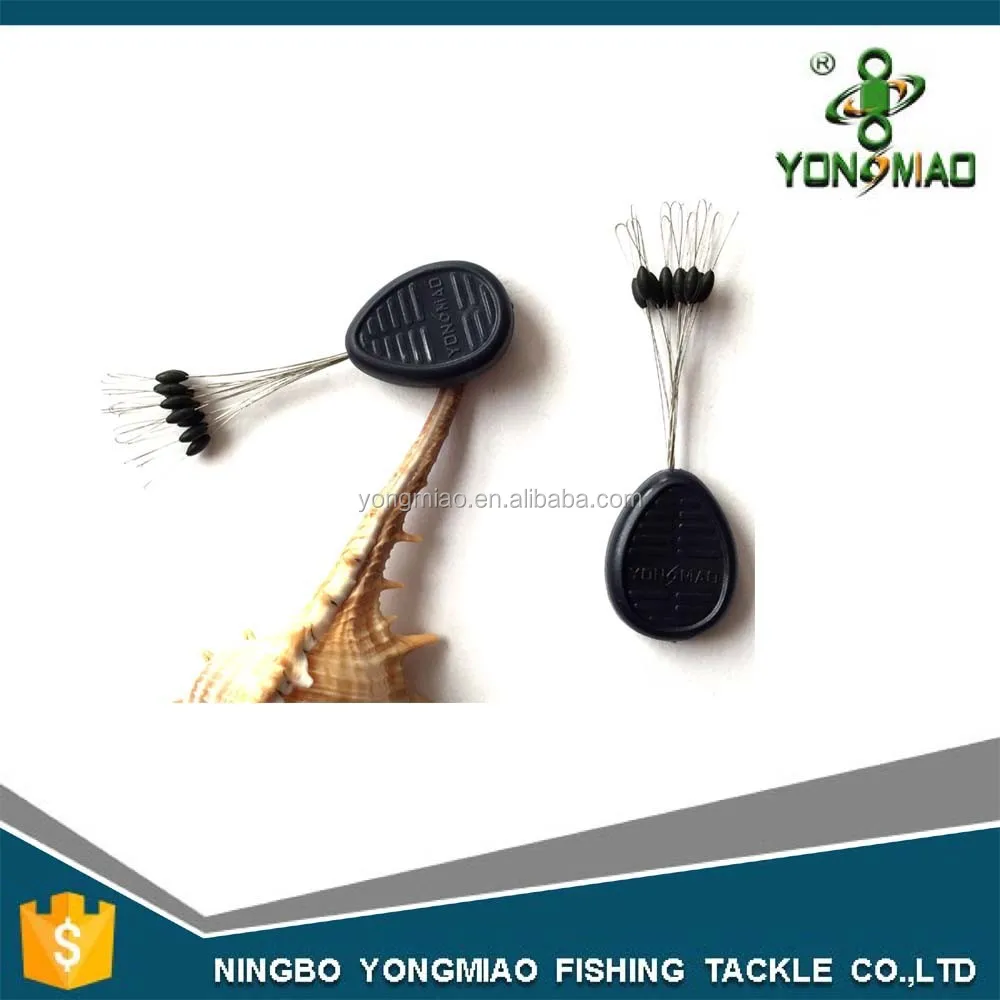 High quality Olive rubber stopper fishing line stopper floating beads tight lock rubber beads cylinder long bean or oliver bead