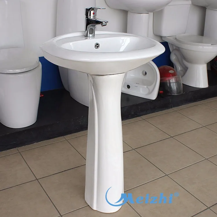 Bathroom sanitary floor standing wash basin