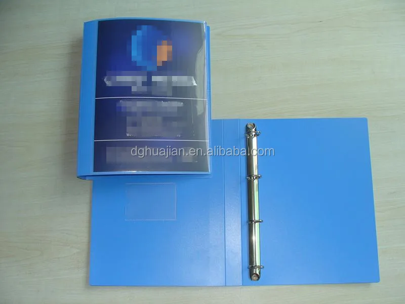 PP Eco Friendly Material 4 D ring Custom Binder from Dongguan Manufacture