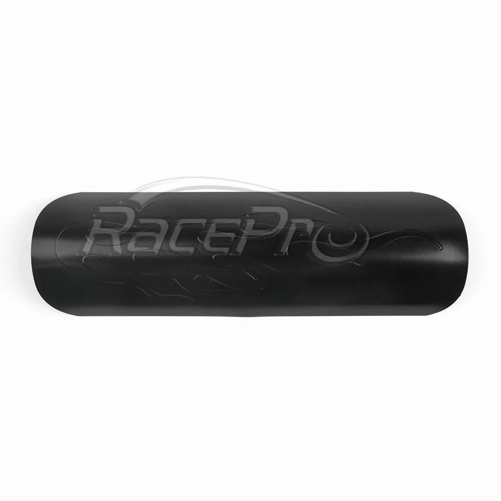 RACEPRO Flame Motorcycle Heel Guard Exhaust Muffler Pipe Heat Shield Cover for Harley Suzuki Yamaha Honda