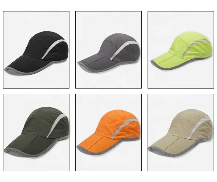 Wholesale Outdoor Nylon Unstructured Breathable Soft Dry Fit Sport Lightweight Running Hat