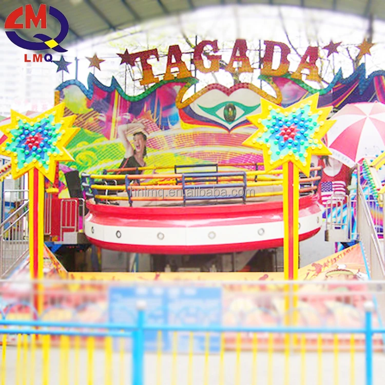 luna park equipment amusement rides mini tagada with LED light