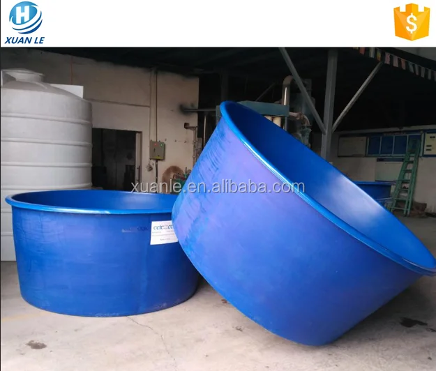 Ecofriendly extra large plastic fish tank fish farming with drain