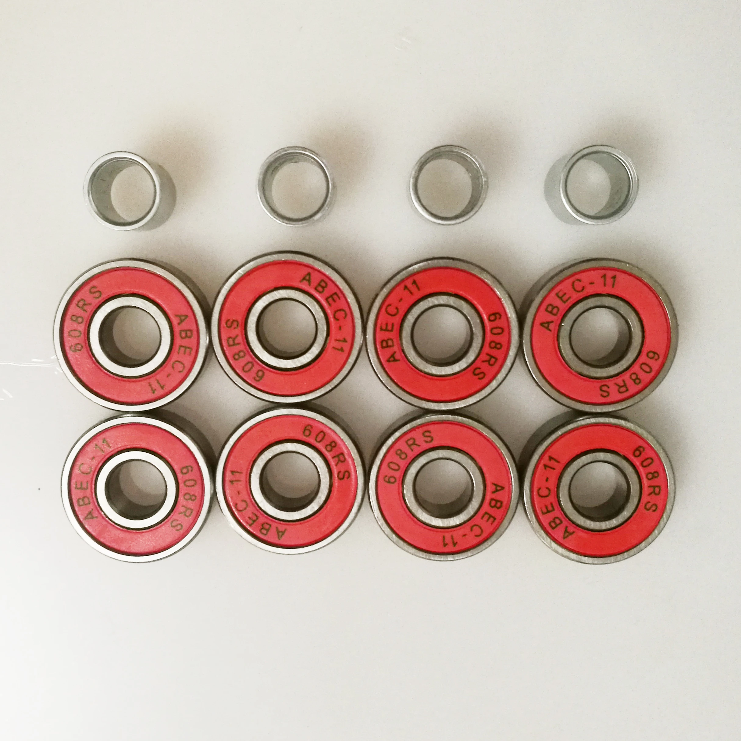 High Speed 608RS ABEC-11 Chrome Steel Skateboard Bearings