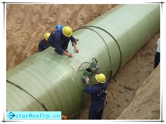 FRP fiberglass twinning pipes
