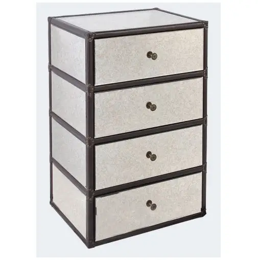 Лидер продаж, мебель антикварного дизайна, шкаф с 4 ящиками и античным зеркалом