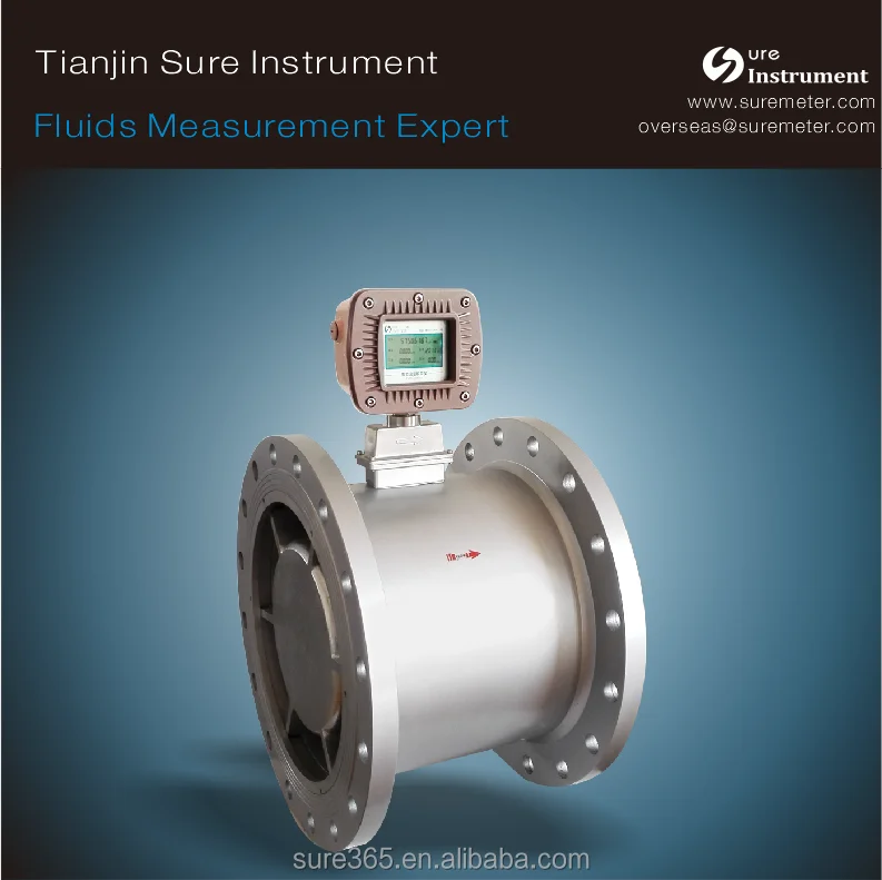 Gas/Air/LPG/Compressed Air/Oxygen Turbine Flow Meter Series