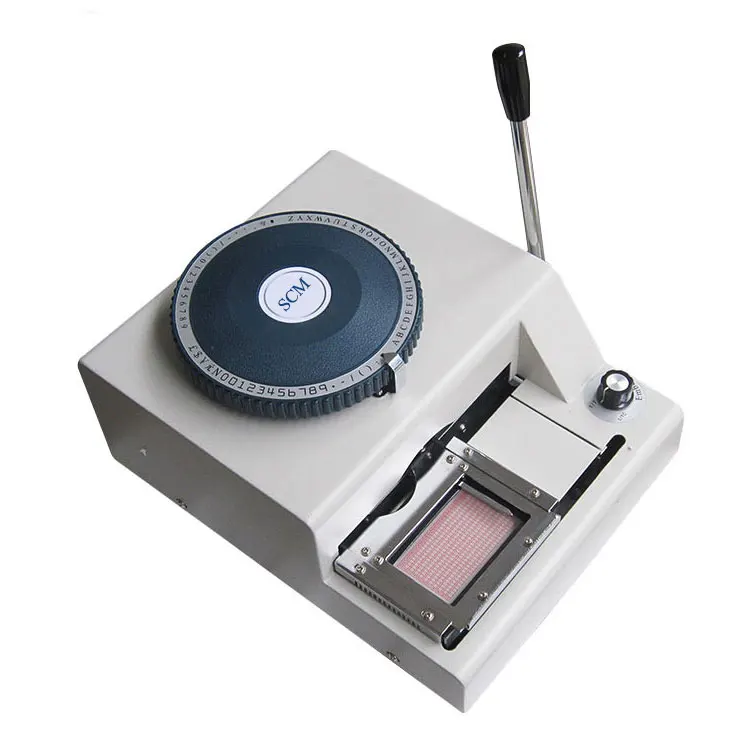 China factory wholesale Manual Plastic Card Embosser PVC card Magnetic Embossing Machine